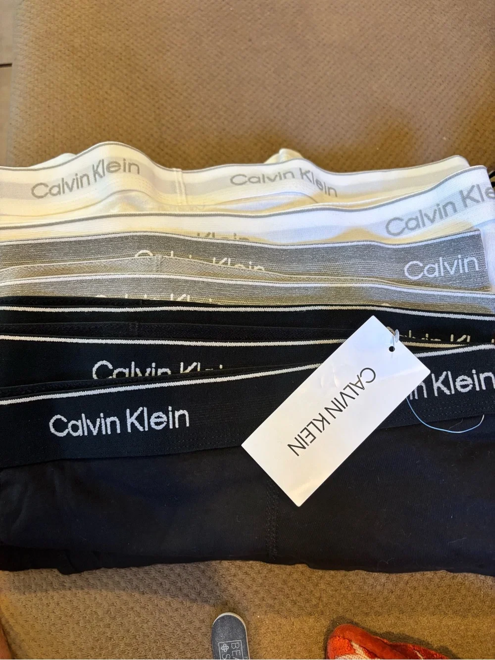 Calvin Klein Men’s Boxer Briefs 7 Pack XL Black Gray White NWT